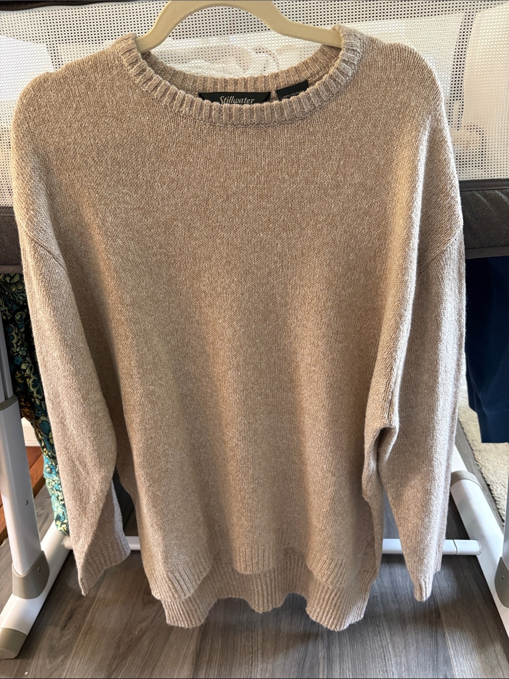 Stillwater Cozy Crewneck Sweater in Beige NWOT